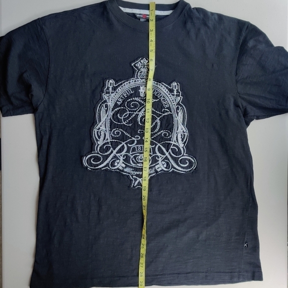 ARTFUL DODGER T-shirt XXL Embroidered Black Crew Neck Men's - Picture 7 of 10